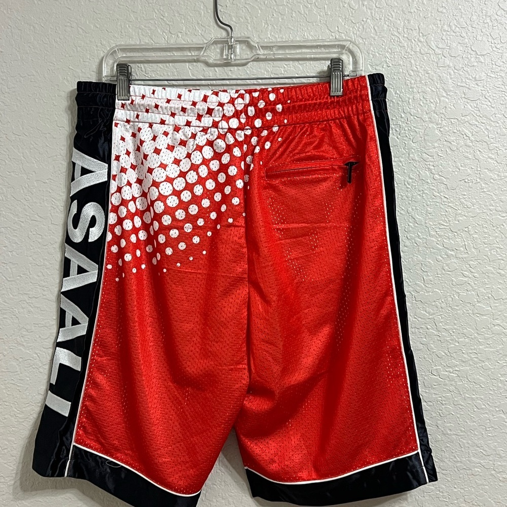 ASAALI jean co Los Ángeles Red Basketball Shorts - Picture 3 of 7